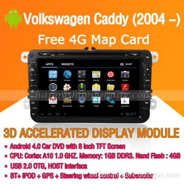 Android Car DVD Player GPS Navigation Wifi 3G for Volkswagen Caddy Bluetooth Touch Screen